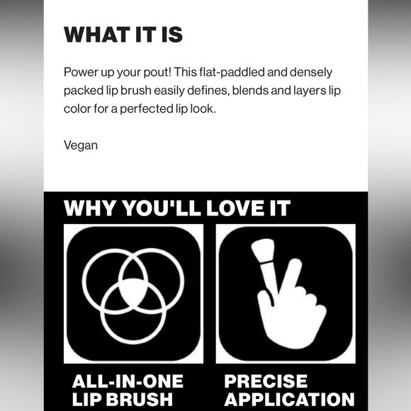 NEW SMASHBOX CAMERA READY LIP BRUSH - Picture 3 of 7